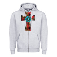 Christmas Cross Zipper Hoodie | Teevron