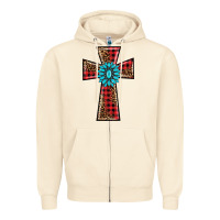 Sandshell christmas cross Zipper Hoodie - BarkalooDesign