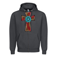 Smoke christmas cross Zipper Hoodie - BarkalooDesign
