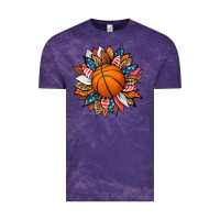Cloud Purple basketball sunflower Vintage Tee - HRA Design Shop