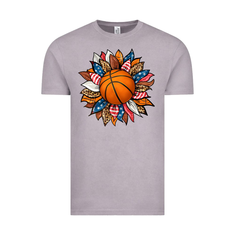 Basketball Sunflower Vintage Tee by HRA Design Shop | Teevron