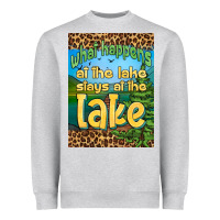 Heather Grey what happens at the lake stays at the lake air freshener Heavyweight Sweatshirt - HRA Design Shop