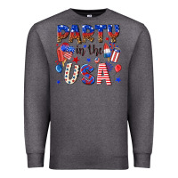Charcoal Heather party in the usa Premium Sweatshirt - NancyCooperArtShop
