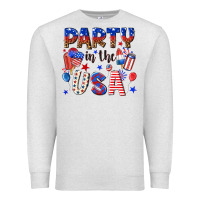 Oatmeal Heather party in the usa Premium Sweatshirt - NancyCooperArtShop