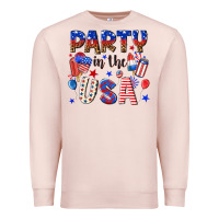 Pale Pink party in the usa Premium Sweatshirt - NancyCooperArtShop