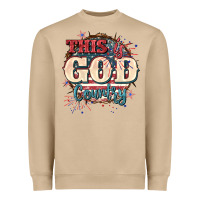 Mushroom This is god country 4th of july Heavyweight Sweatshirt - CowGirlArtShop