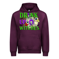 Mauve Wine Drink Up Witches Urban Hoodie - texasbilliewilder