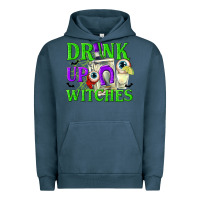 Pigment Midnight Navy Drink Up Witches Urban Hoodie - texasbilliewilder