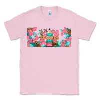 Bubblegum Pink teacher floral pencil libbey glass Classic Tee - BundleAndBundleShop