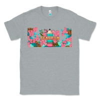 Heather Grey teacher floral pencil libbey glass Classic Tee - BundleAndBundleShop