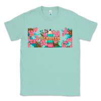 Seafoam teacher floral pencil libbey glass Classic Tee - BundleAndBundleShop