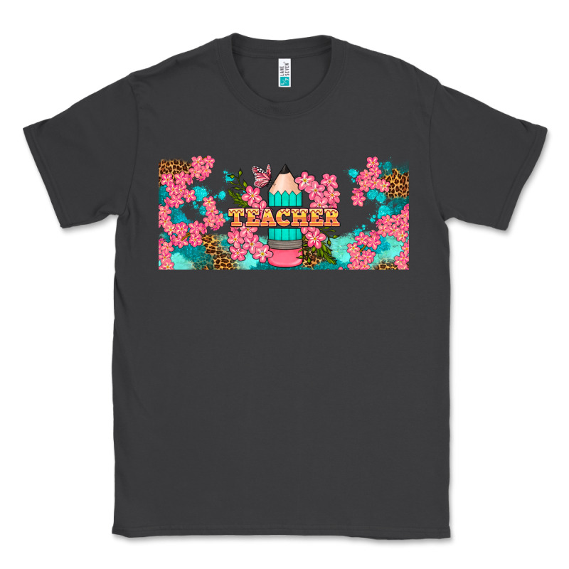 Teacher Floral Pencil Libbey Glass Classic Tee by BundleAndBundleShop | Teevron