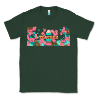 Sports Green teacher floral pencil libbey glass Classic Tee - BundleAndBundleShop