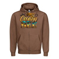 Chestnut queen bee Zipper Hoodie - LillyAllenDesigns