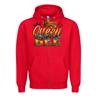 Red queen bee Zipper Hoodie - LillyAllenDesigns