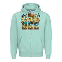 Seafoam queen bee Zipper Hoodie - LillyAllenDesigns
