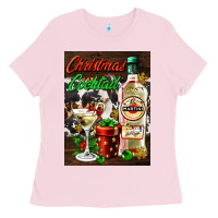 Bubblegum Pink christmas cocktail martini  air freshener Ladies Tee - AdoDesignShop