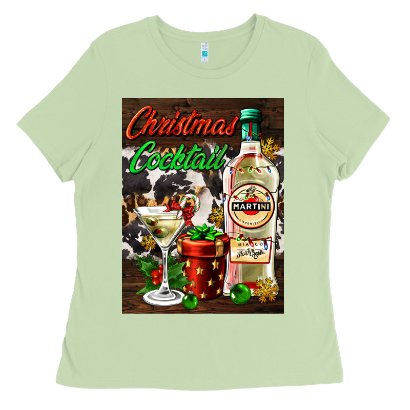 Christmas Cocktail Martini  Air Freshener Ladies Tee by AdoDesignShop | Teevron