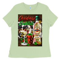 Matcha christmas cocktail martini  air freshener Ladies Tee - AdoDesignShop