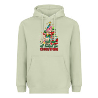 Matcha christmas book tree Heavyweight Hoodie - MaliasSmallBusiness