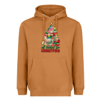 Meerkat christmas book tree Heavyweight Hoodie - MaliasSmallBusiness