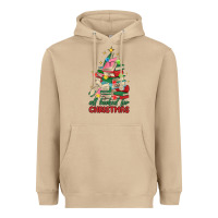 Mushroom christmas book tree Heavyweight Hoodie - MaliasSmallBusiness