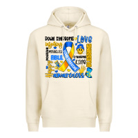Tofu down syndrome awareness typography Premium Hoodie - Artiststas