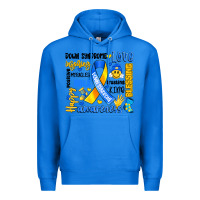 True Royal down syndrome awareness typography Premium Hoodie - Artiststas