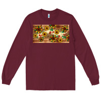 Burgundy juneteenth sunflower's licence plate template Long Sleeve Tee - Artiststas