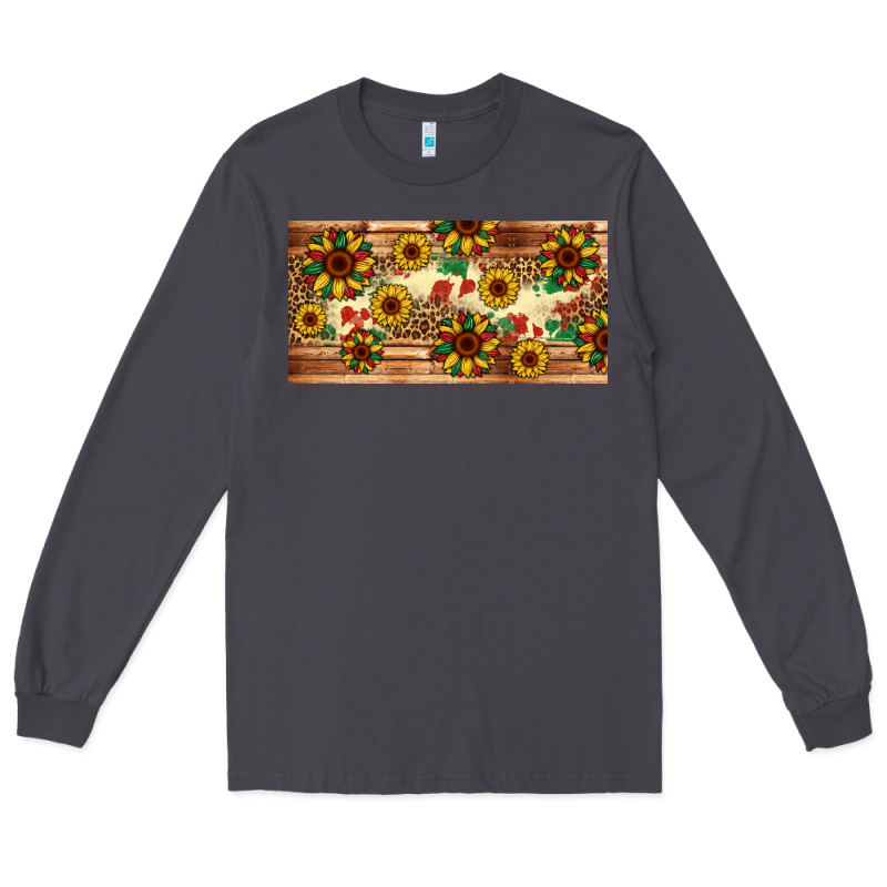Juneteenth Sunflower's Licence Plate Template Long Sleeve Tee by Artiststas | Teevron