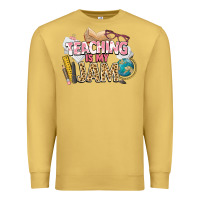 Antique Gold teaching is my jam teacher school Premium Sweatshirt - NancyCooperArtShop