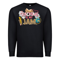 Black teaching is my jam teacher school Premium Sweatshirt - NancyCooperArtShop