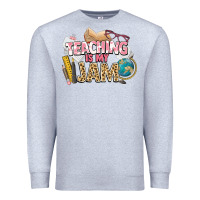 Heather Grey teaching is my jam teacher school Premium Sweatshirt - NancyCooperArtShop