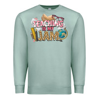 Seafoam teaching is my jam teacher school Premium Sweatshirt - NancyCooperArtShop