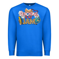 True Royal teaching is my jam teacher school Premium Sweatshirt - NancyCooperArtShop