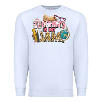 White teaching is my jam teacher school Premium Sweatshirt - NancyCooperArtShop