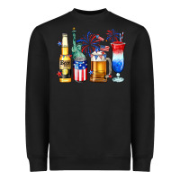 Black 4th of July American drinks Heavyweight Sweatshirt - Neo Western