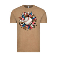 Vintage Coffee baseball sunflower Vintage Tee - HRA Design Shop