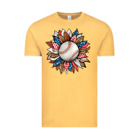 Vintage Mustard baseball sunflower Vintage Tee - HRA Design Shop
