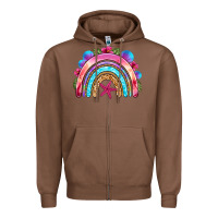 Chestnut summer rainbow Zipper Hoodie - NancyCooperArtShop