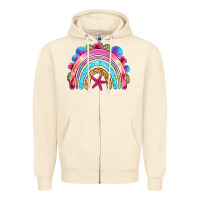 Sandshell summer rainbow Zipper Hoodie - NancyCooperArtShop