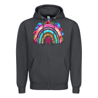 Smoke summer rainbow Zipper Hoodie - NancyCooperArtShop