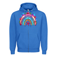 True Royal summer rainbow Zipper Hoodie - NancyCooperArtShop