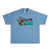 Pebble Blue leave judgin to jesus Urban Heavy Tee - BarkalooDesign
