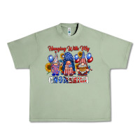 Oil Green hangin with my gnomerica Urban Heavy Tee - RacoonDesign