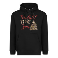 Black it's the most wonderful time of the year Heavyweight Hoodie - MaliasSmallBusiness