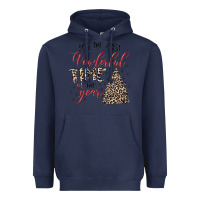 Navy it's the most wonderful time of the year Heavyweight Hoodie - MaliasSmallBusiness