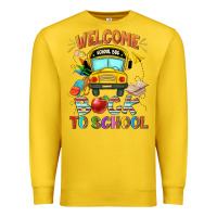 Lemon welcome back to school with school bus Premium Sweatshirt - NancyCooperArtShop