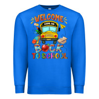 True Royal welcome back to school with school bus Premium Sweatshirt - NancyCooperArtShop