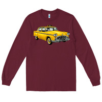 Burgundy taxi cab Long Sleeve Tee - Artiststas